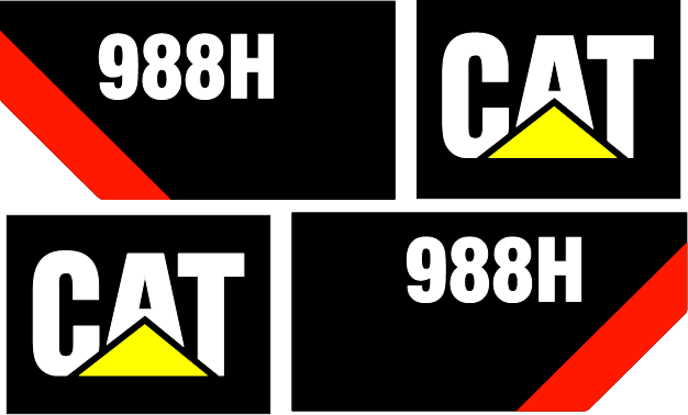 Caterpillar 988H Decal Set