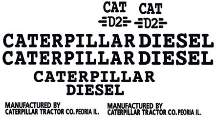 Caterpillar D2 Decal Set