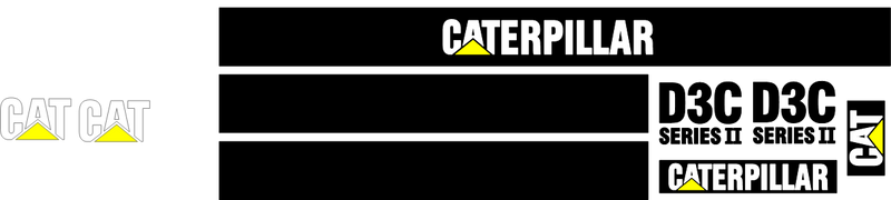 Caterpillar D3C II Decal Set