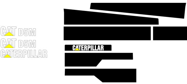 Caterpillar D5M Decal Set