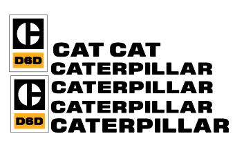 Caterpillar D6D Decal Set