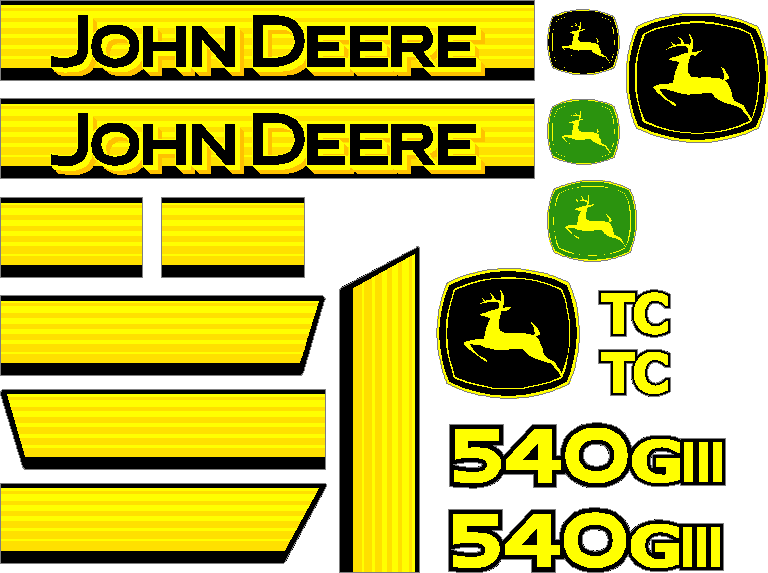 Deere 540G III Decal Set