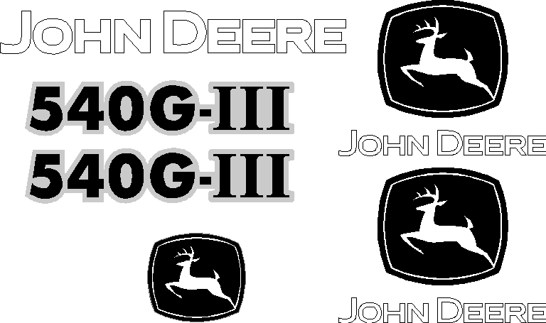 Deere 540G III Decal Set