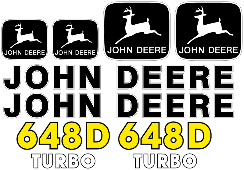 Deere 648D Decal Set