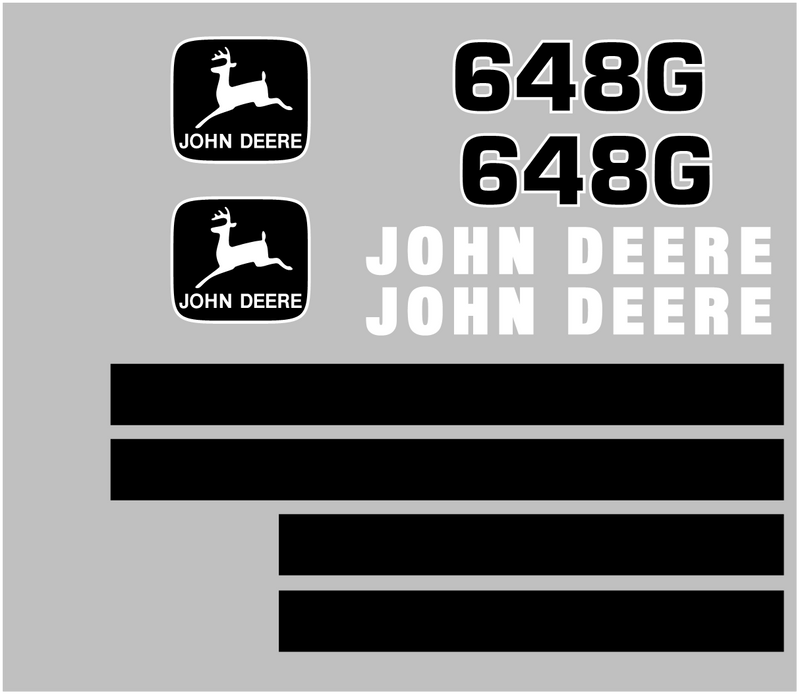 Deere 648G Decal Set