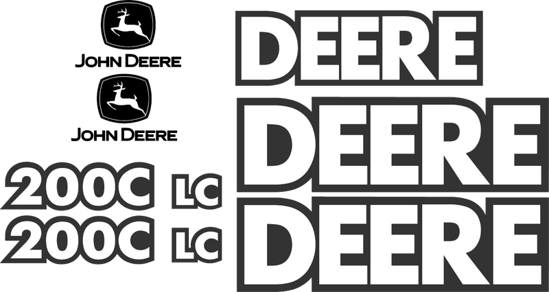 Deere 200C LC Decal Set