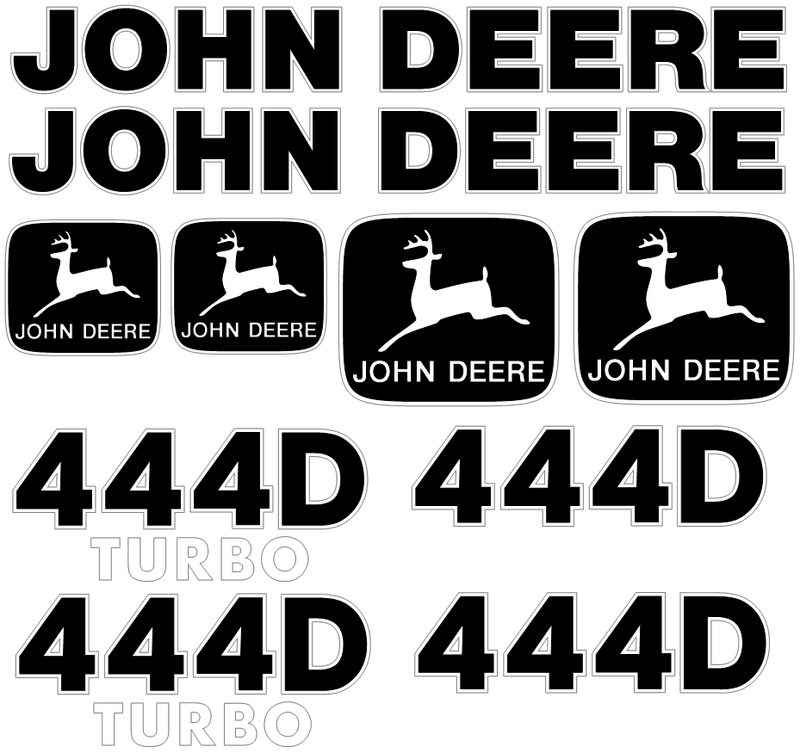 Deere 444D Decal Set