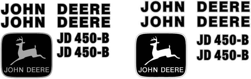 Deere 450B Decal Set