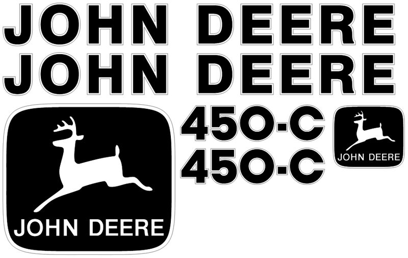 Deere 450C Decal Set