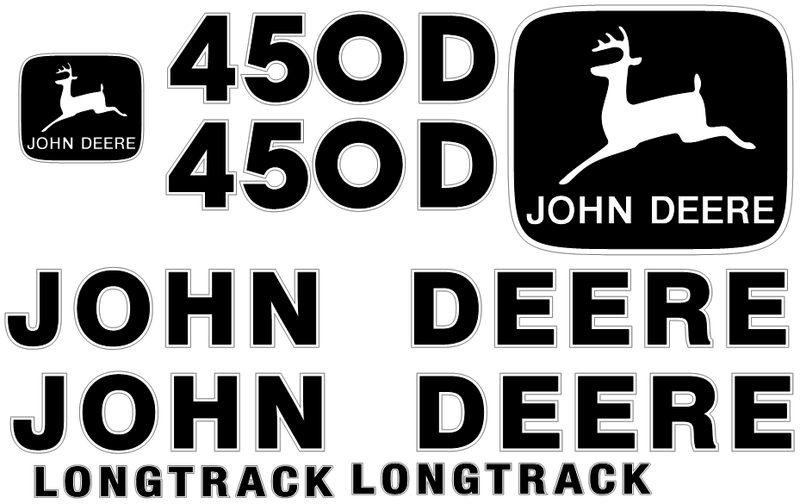 Deere 450D Decal Set