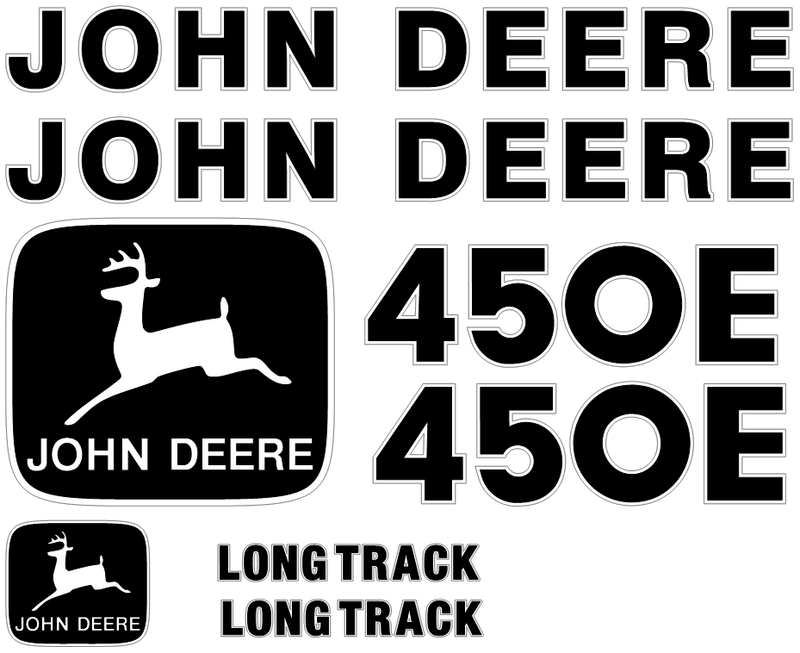 Deere 450E Decal Set