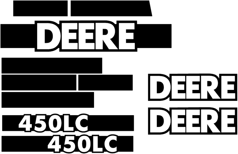 Deere 450 LC Decal Set