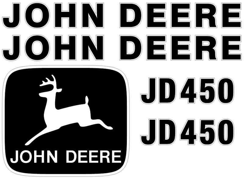 Deere 450 Decal Set