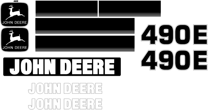 Deere 490E Decal Set