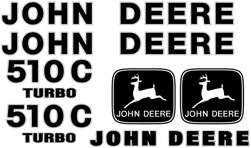 Deere 510C Decal Set