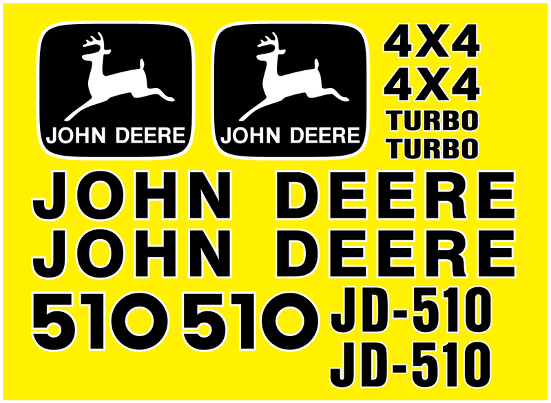 Deere 510 Decal Set