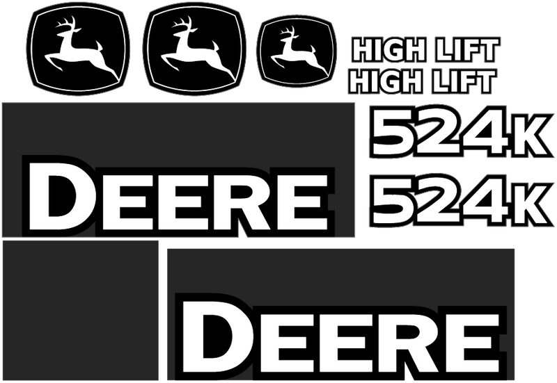 Deere 524K  Decal Set