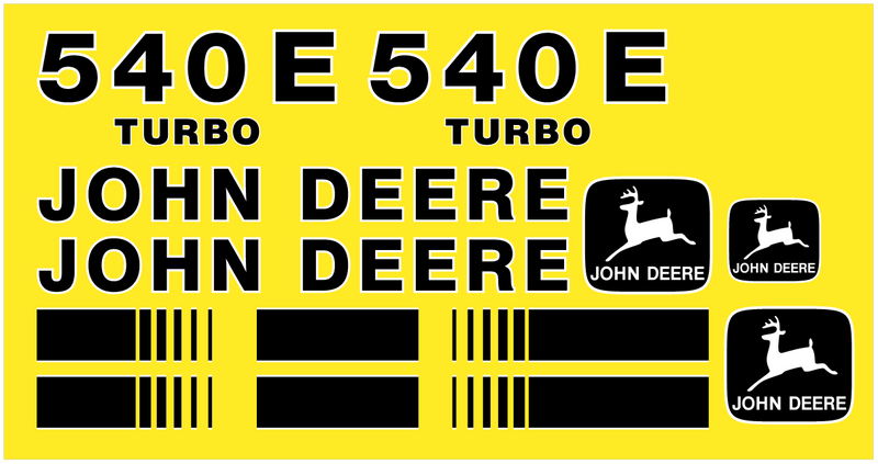 Deere 540E Decal Set