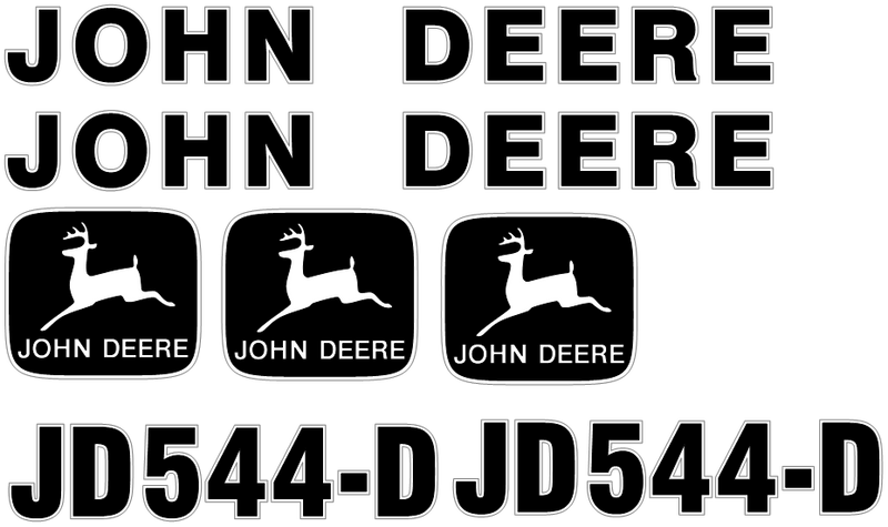 Deere 544D Decal Set