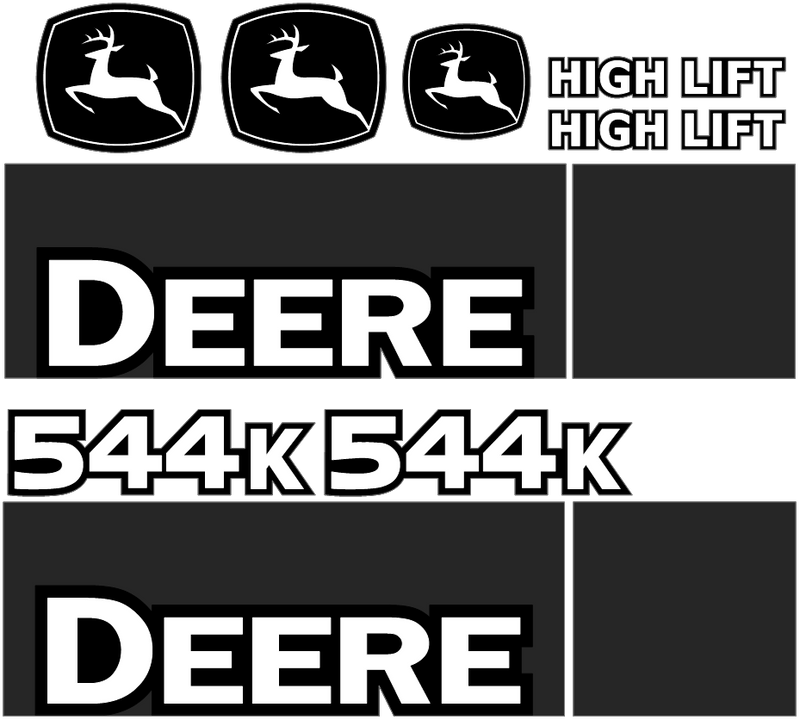 Deere 544K Decal Set