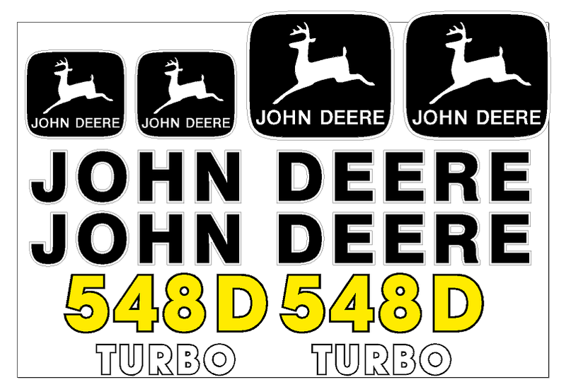 Deere 548D Decal Set