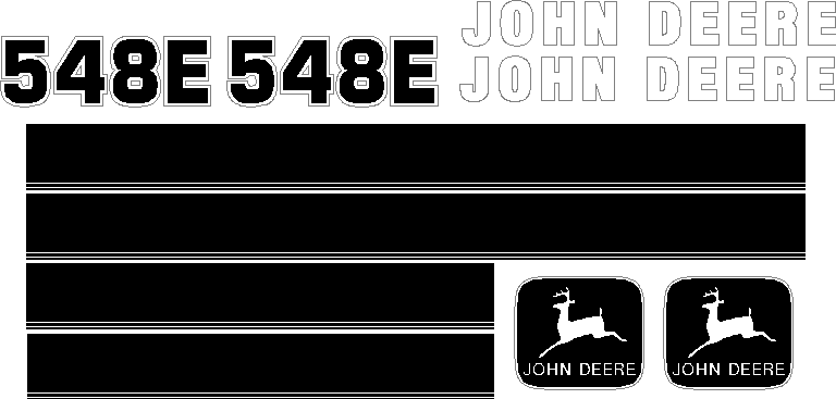 Deere 548E Decal Set