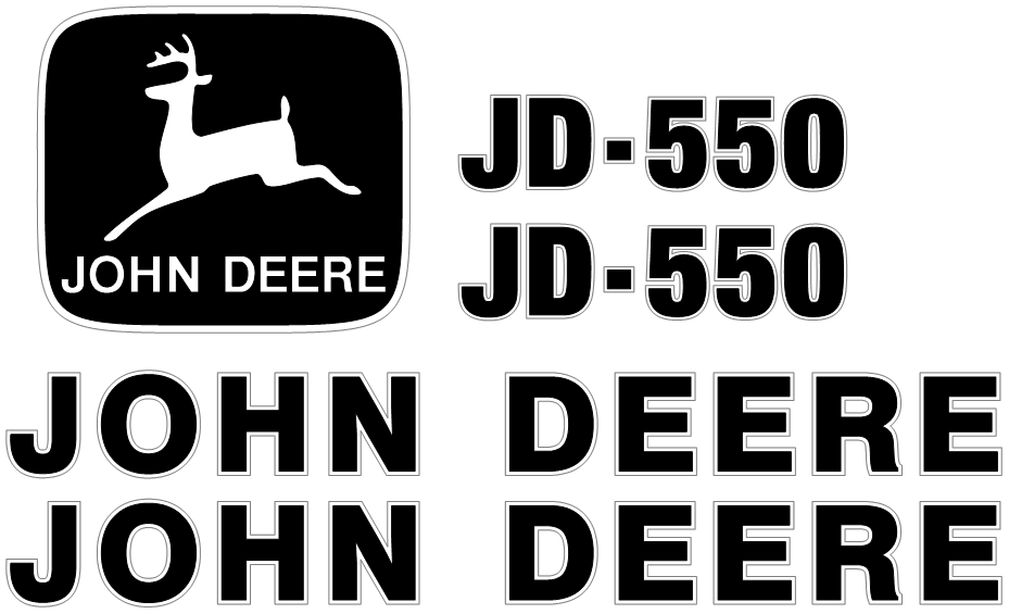 Deere 550 Decal Set