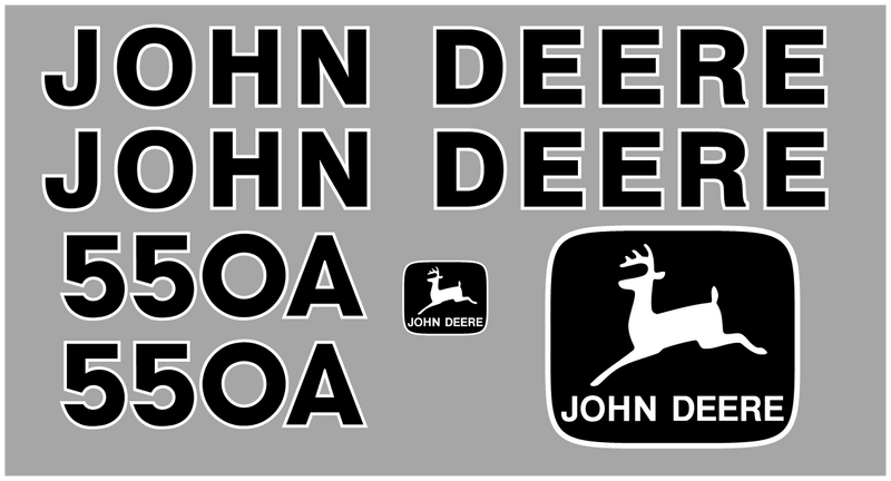 Deere 550A Decal Set