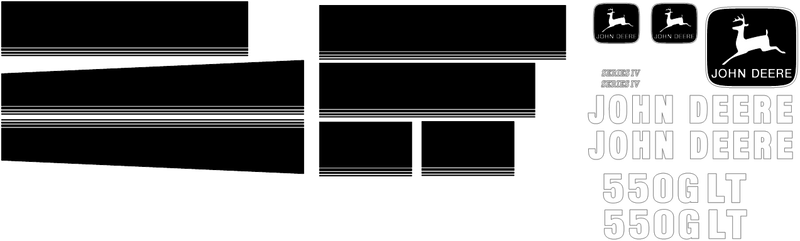 Deere 550G LT IV Decal Set