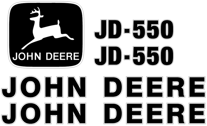 Deere 550 Decal Set