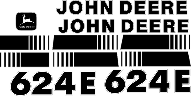 Deere 624E Decal Set