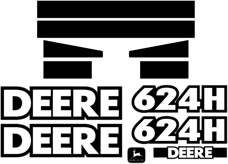 Deere 624H Decal Set