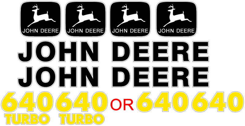 Deere 640 Decal Set