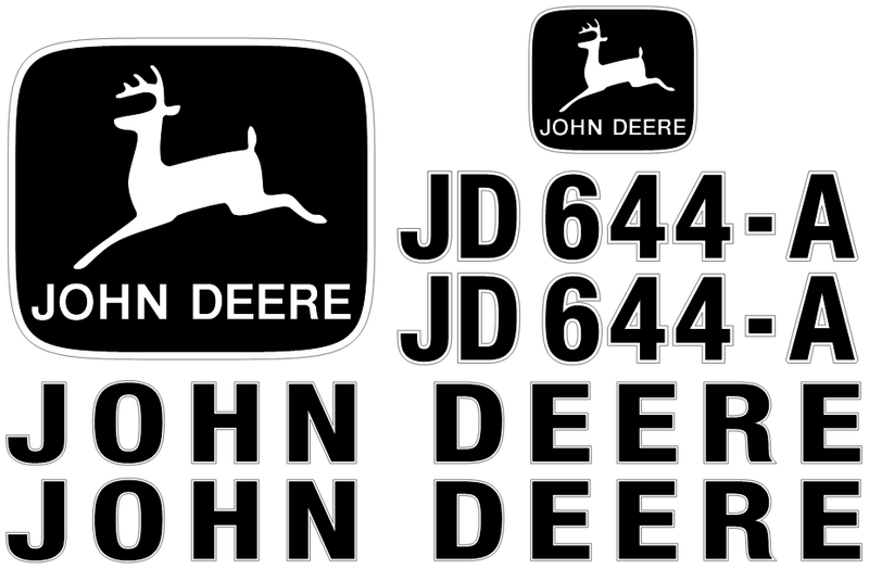 Deere 644A Decal Set