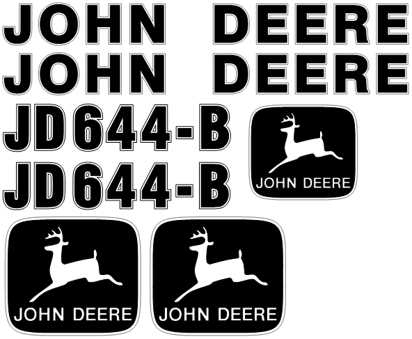 Deere 644B Decal Set