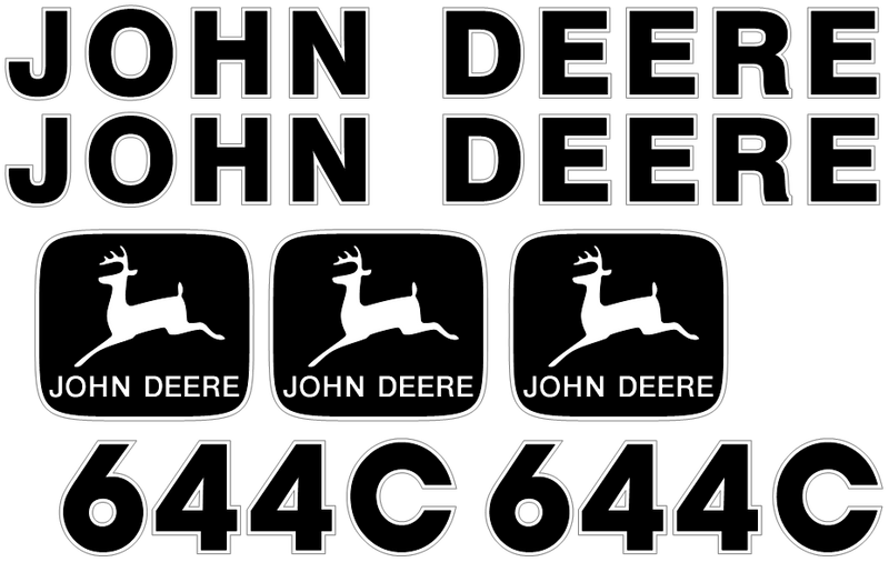 Deere 644C Decal Set