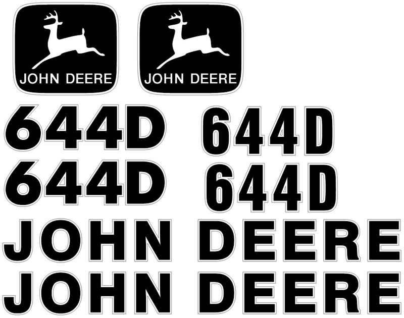 Deere 644D Decal Set