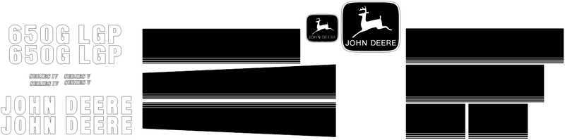 Deere 650G IV Decal Set