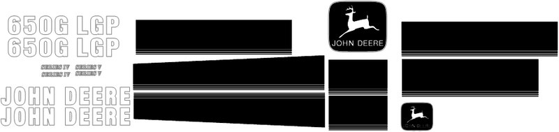 Deere 650G LGP IV Decal Set