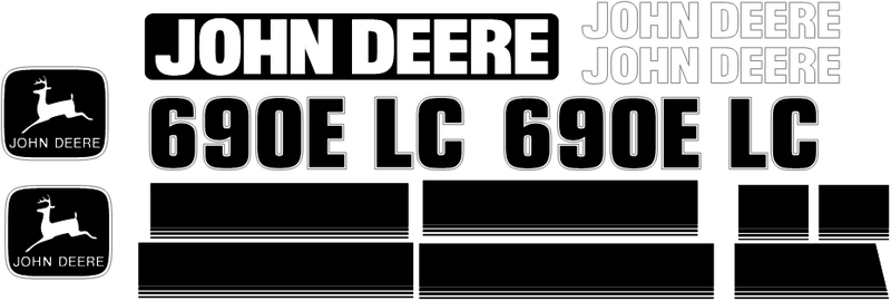 Deere 690E LC Decal Set