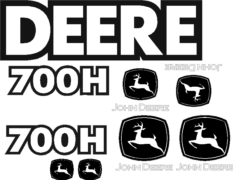 Deere 700H Decal Set