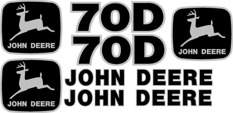 Deere 70D Decal Set