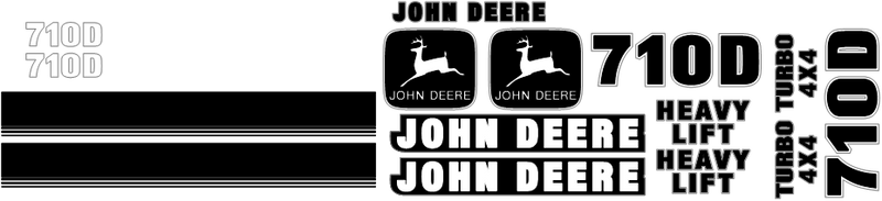 Deere 710D Decal Set