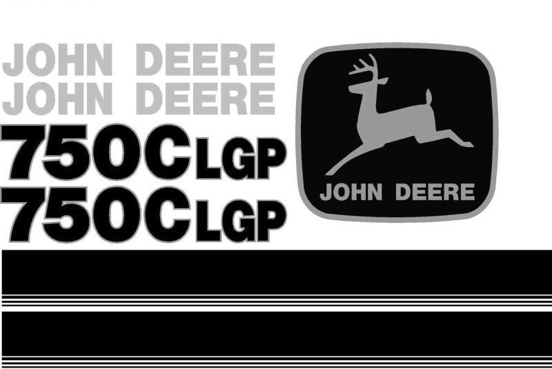 Deere 750C LGP Decal Set