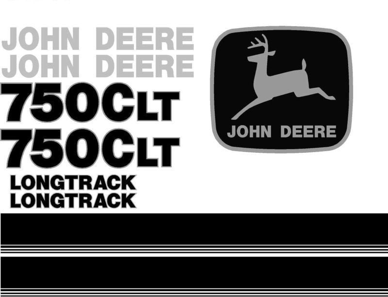 Deere 750C LT Decal Set