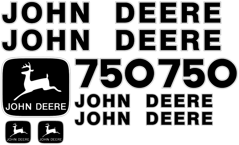 Deere 750 Decal Set