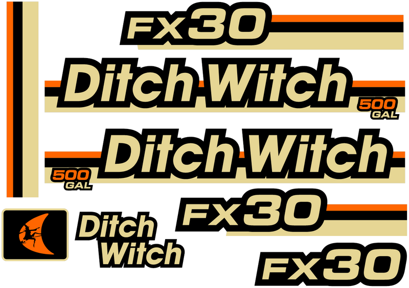 Ditch Witch FX30  Decal Set