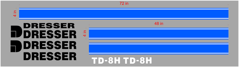 Dresser TD8H Decal Set