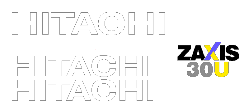 Hitachi ZX30U-2 Decal Set