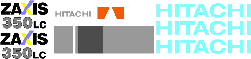 Hitachi ZX350 LC-5 Decal Set